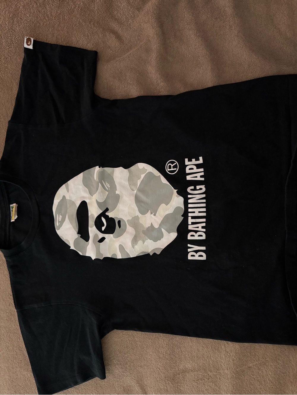 BY BATHING APE Black Graphic Logo Tee